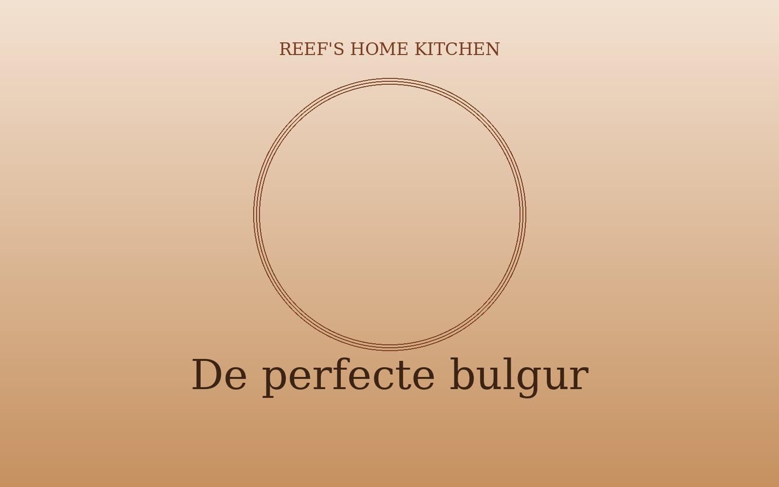 Zo maak je de perfecte bulgur