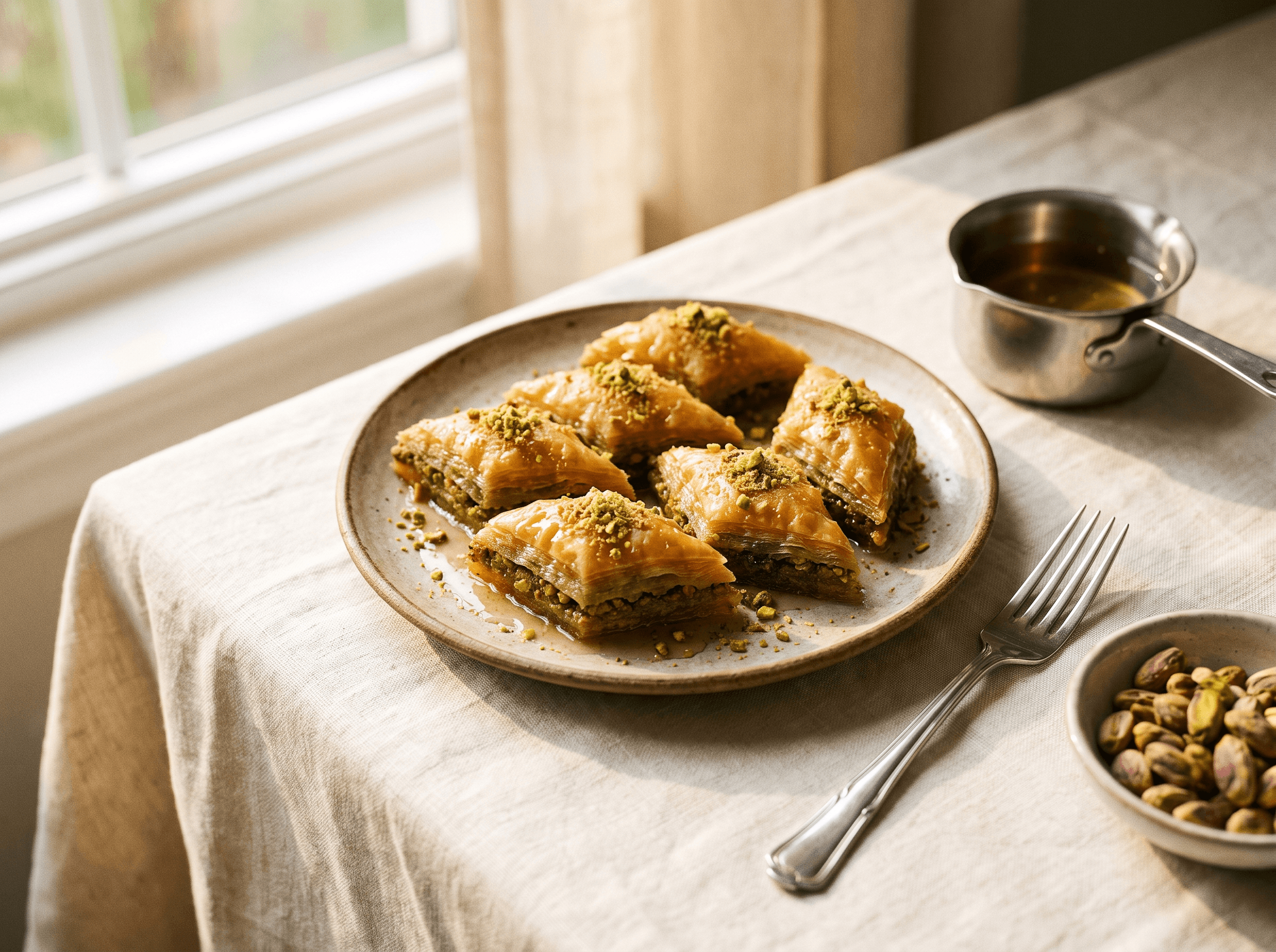 Baklava met pistache